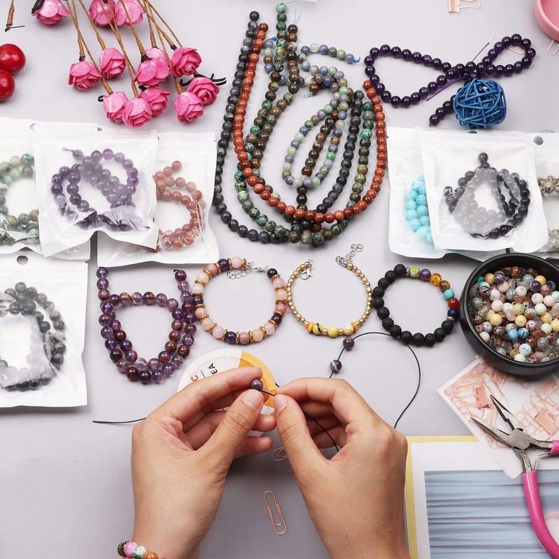 60-65pcs 6mm Amethyst Beads Deep Purple Gemstone Round Loose Beads