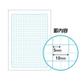 Kokuyo Campus Notebook, Animal Pattern Cover, 0.2 inch (5 mm) Square Ruled (0.4 inch (10 mm) Solid Line, Panda No-30AS10-5 (Set of 10)