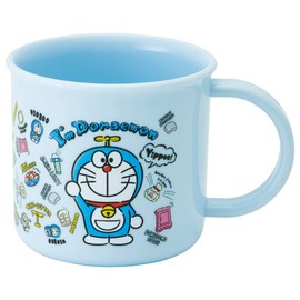Skater Sanrio KE4AAG Antibacterial Cup, Dishwasher Safe, Ag+ Doraemon, Plush, Made in Japan - A