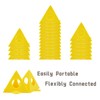 Pack of 40 Painters Pyramid Stands, Triangular Pyramid Stands, Yellow