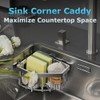 Sponge Holder for Kitchen Sink, Stainless Steel Sink Caddy Sink