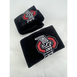 FremontD 2 Sideless Black Velour Truck Car SUV Seat Covers Big Logo Ohio State Buckeyes