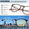 BOSSWIN Blue Light Blocking Glasses for women/men - 4Pack Computer