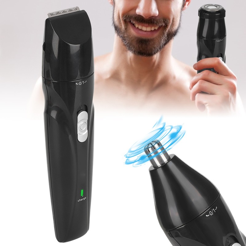 SPORTSMAN Men Electric Nose Hair Sideburns Beard Trimmer USB Hair