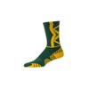 CSI Blitz Performance Crew Socks USA MADE Large Dk Green/Gold