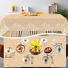 3 PCS Retro Party Tablecloths White Lace Table Cover Large