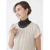 Silk lace neck cover black
