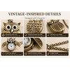 Vintage Owl Pocket Watch Necklace for Everyday Style – Opening