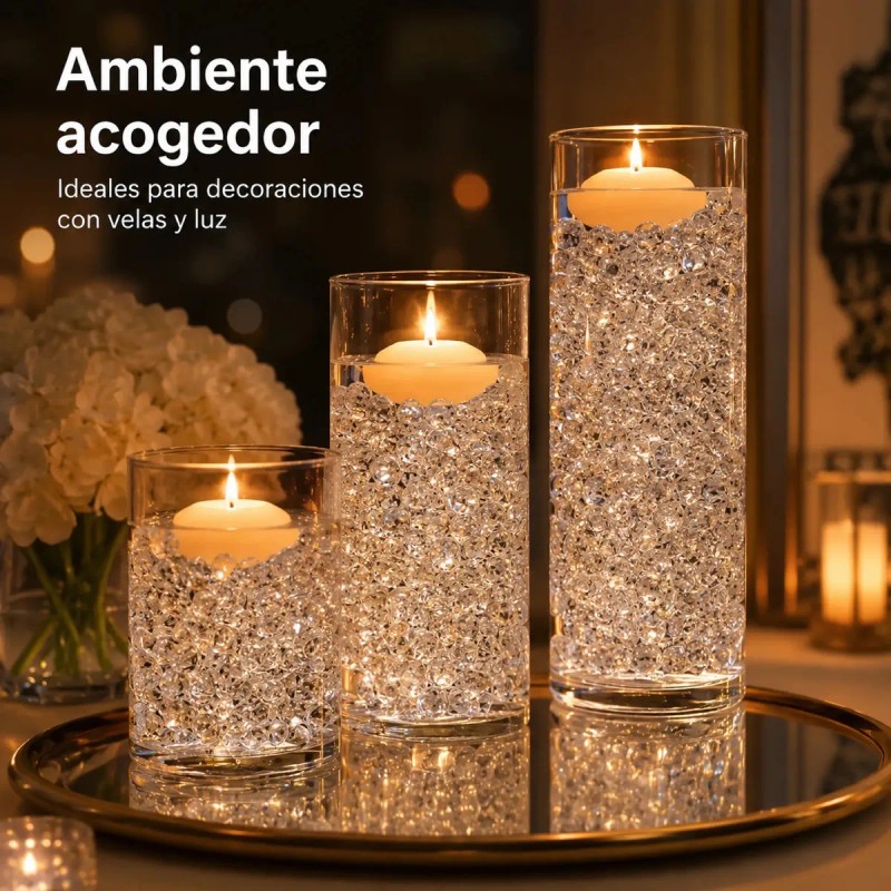 Bolitas De Gel Hidrogel Súper Absorbentes Planta Sin Tierra