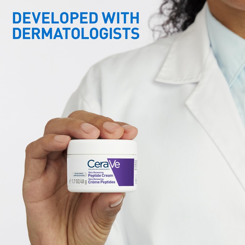 CeraVe Skin Renewing Night Cream, Niacinamide, Peptide Complex, and Hyaluronic