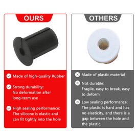 4 Pcs Cable Grommet Kit for Starlink, Wall Pass Through Grommets Compatible with Starlink Mount for Cord Protection, Cable Routing Bushings for 1" Wall Hole, Starlink Accessories(Black).