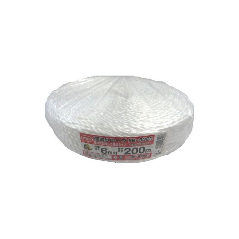 Shin-Etsu Industry FR-3320 Packing Rope, White, 0.2 inches (6 mm)
