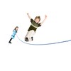 Just Jump It 8 Foot Single Jump Rope - Raspberry