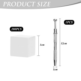 200 Manicure Tofu Cubes, 1 Scratch Pen, Manicure Tools, Manicure Sponge, Sponge