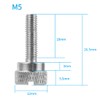 CS PRIORITY M5 Knurled Thumb Screws Slotted Head Hand Tighten