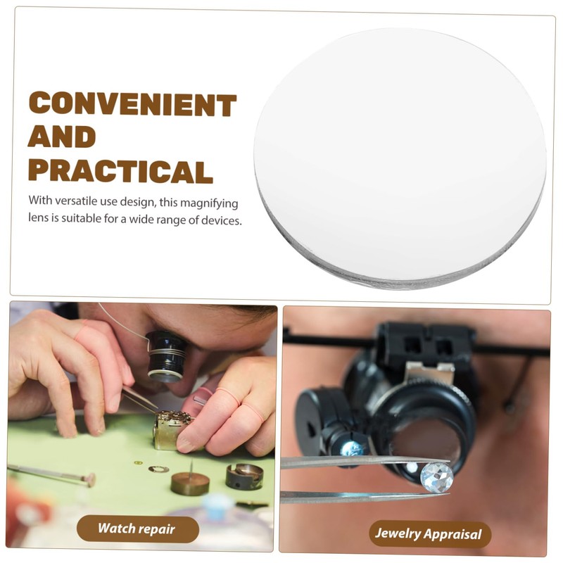 20pcs Magnifying Lenses Convex Magnifier Lens for Crafts Projects and