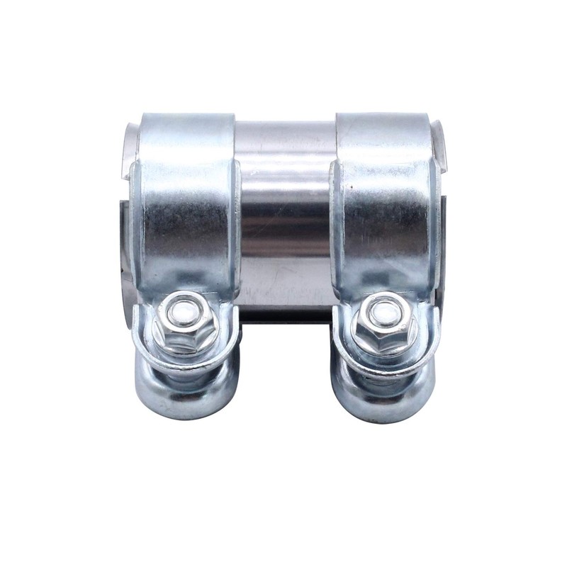 TAKPART Exhaust Clamp Pipe Connector Double Clamp Exhaust Pipe Clamp