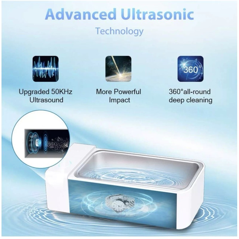 LONOVE Ultrasonic Jewelry Cleaner- Cleaner Machine Silver Jewelry Silver Rings