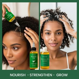 Dersie 2-Step Batana Oil Hair Growth Kit: 100% Pure Batana Oil + Batana Hair Strengthening Shampoo – Sourced from Honduras for Stronger, Fuller Hair – Ideal for Coily, Curly, Dry, and Damaged Hair