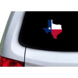 Rogue River Tactical Texas Flag Sticker Car Decal Bumper Lone Star State Truck Window (3" Small)