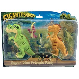 Gigantosaurus: Mighty Friends - 5 Pack - Mini 2" Figures (Giganto-Bill-Rocky-Mazu-Tiny), Dinosaur Toy Miniatures, Dino Action Figures, Kids Ages 3+