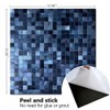 XUANINY 5-Sheet Peel and Stick Backsplash Tiles Dark Blue Surface
