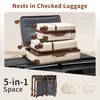 NEISIA Luggage Sets 3 Piece with TSA Lock Hardside PC+ABS