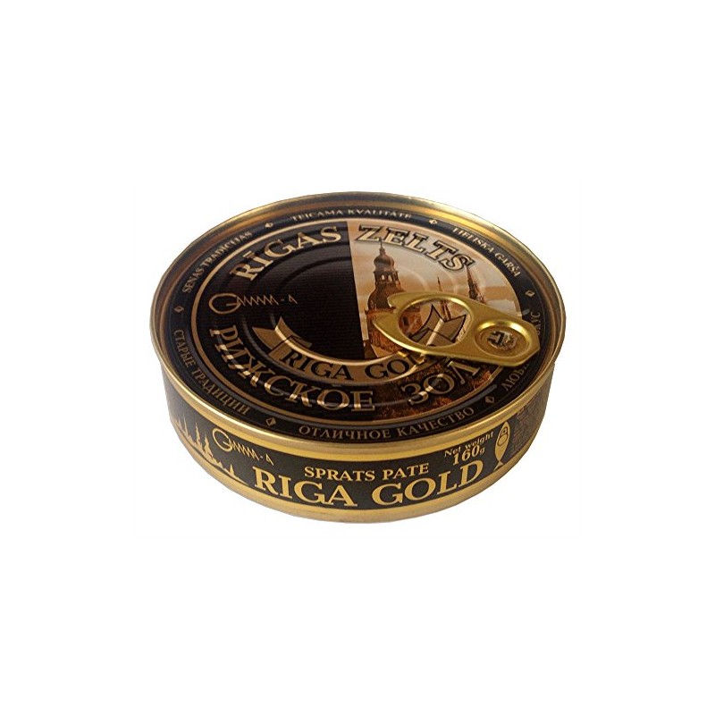 Old Riga Smoked Sprats Pate Topping 160g/5.6oz (Pack of 8)
