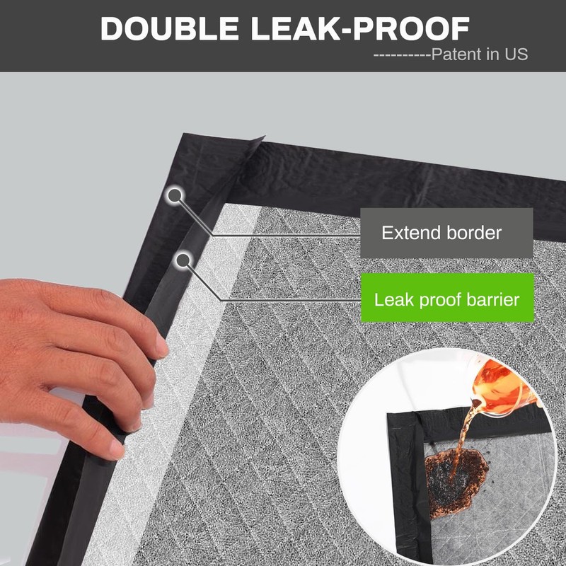 Charcoal Puppy Pads 28x34 Inches Extra Large Dog Pee Pads