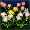 DooYard Solar Spider Lily Flower Lights Outdoor Waterproof 2 Pack,