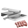 Stainless Steel Meat Cutter, Manual Bone Cutter with Food Tray,