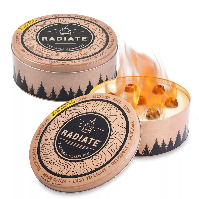 Radiate 2 Pack XL 8" Portable Campfire As Seen On