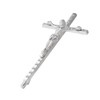 Imerance Crucifix Wall Cross Small Metal Slender Catholic Crosses Silver