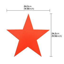 Eco Walker Colorful Star Arrow Spot Marker Non-Slip Directional Carpet Marker for Training Agility, Kids Classroom Activity, Gym, Sport, Home (Star)