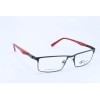 Gianni Po GP P49 Black-Red Rectangle Unisex Full Rim 52-16-135