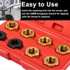 8PCS Car Transmission Shaft Screw Repairing Kit Metric Inch Thread