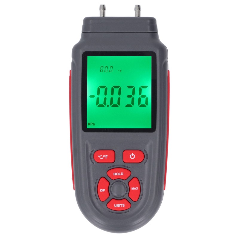 Digital Manometer ABS Shell Handheld High Accuracy HD Display Screen