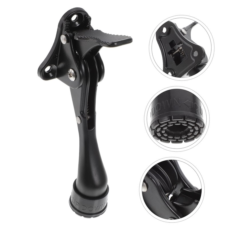 CAXUSD Heavy Duty Adjustable Door Stopper Foot-Operated Kickdown Door Holder