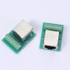 Eldraqth 2 Pcs RJ45 Ethernet Single Female Connector Breakout Board