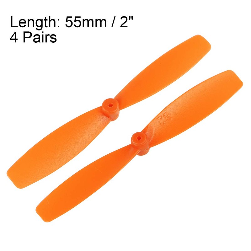 uxcell RC Propellers 55mm CW CCW 2-Vane Main Rotors for