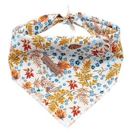 Lionheart glory Maple Leaf Dog Bandana 1 Pack Washable Soft Dog Scarf, Square Adjustable Girl or Boy Dog Bandanas for Small Dogs and Cats