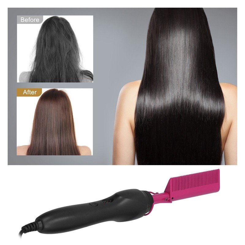 Multifunctional Hair Comb Wet and Dry Hot Heating Curling Straightening