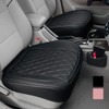 2 Pack Leather Front Car Seat Cover, Anti-Slip and Full