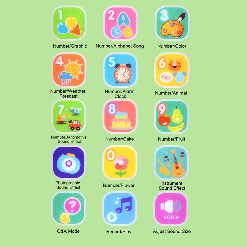 Kids Smart Phone Touchscreen Multi Modes Musical Phone Toy Early