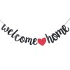 Welcome Home Banner, Welcome Home Decorations Banners Flag, Glitter Bunting