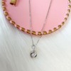 KIMIEVOL Women's Necklace, Zirconia, Rose Motif, 925 Silver, Jewelry, Gift