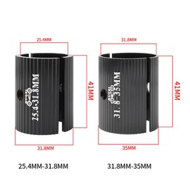 HOUSON Bicycle Handlebar Shim Spacer, Bicycle Spacer Bicycle Handlebar Adapter Bicycle Handlebar Sleeve for Road Bike, Mountain Bike, 25.4 to 31.8 mm