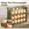 Koja Three-layer Flip-up Egg Storage Container Holder for Refrigerator, Kitchen.