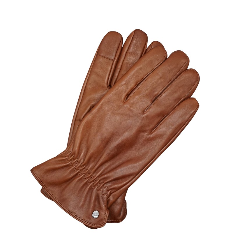 AKAROA ESTD 2019 TIM Men's Leather Gloves, Touchscreen Function, Italian
