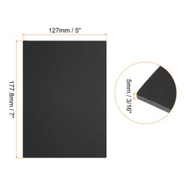 Rebower 10 PCS Black Foam Board 5x7 Inch, Foam Boards 3/16 Inch Thick Foam Poster Board, [for Presentation Projects, Art Crafts, Poster Making]